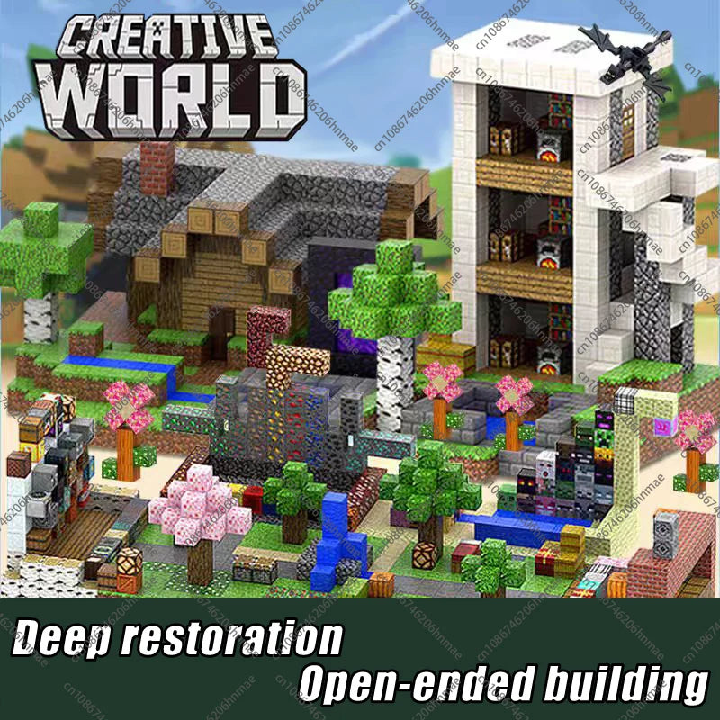 Magnetic Minecraft Building Blocks