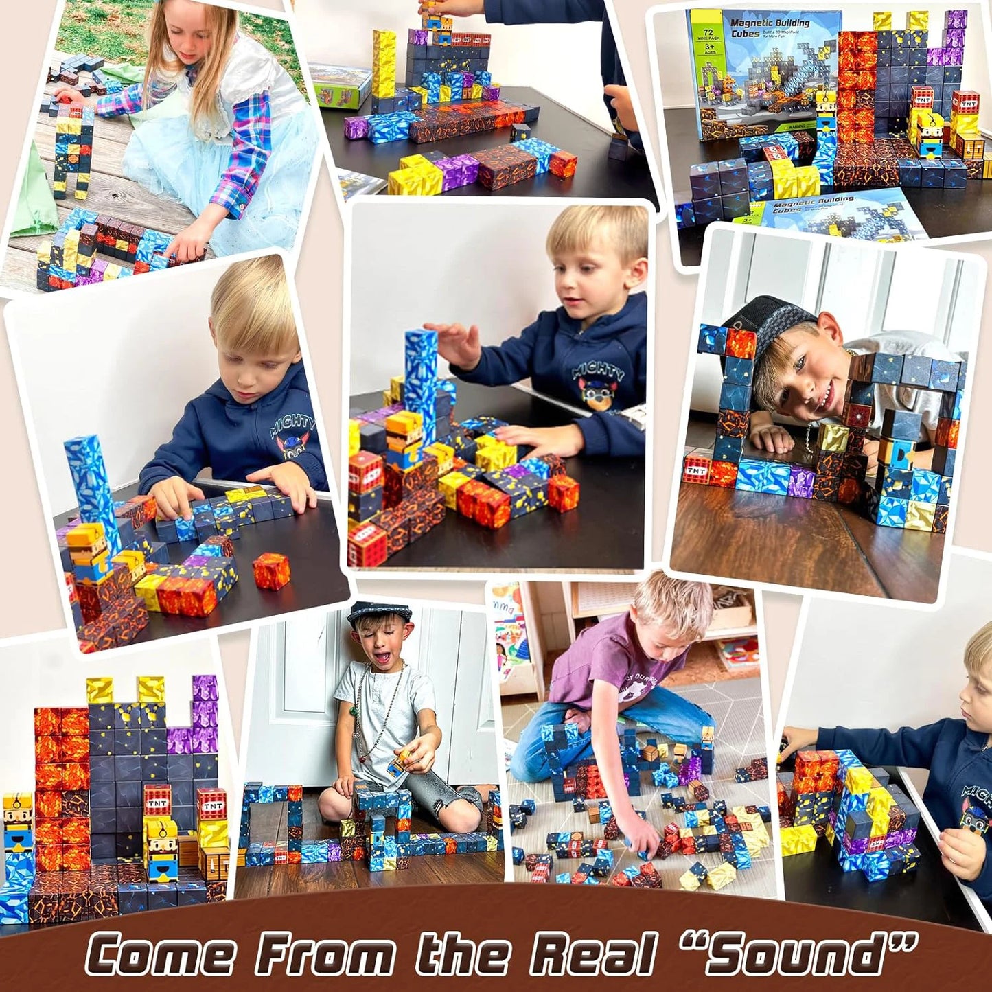 Magnetic Minecraft Building Blocks