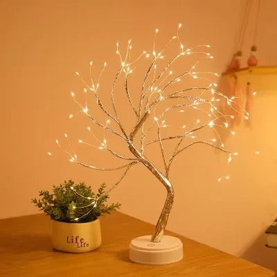 LED Copper Tree Night Light