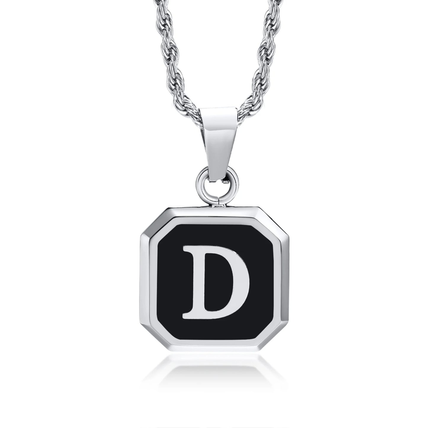 Personalized Initial Necklace – Stainless Steel Letter Pendant