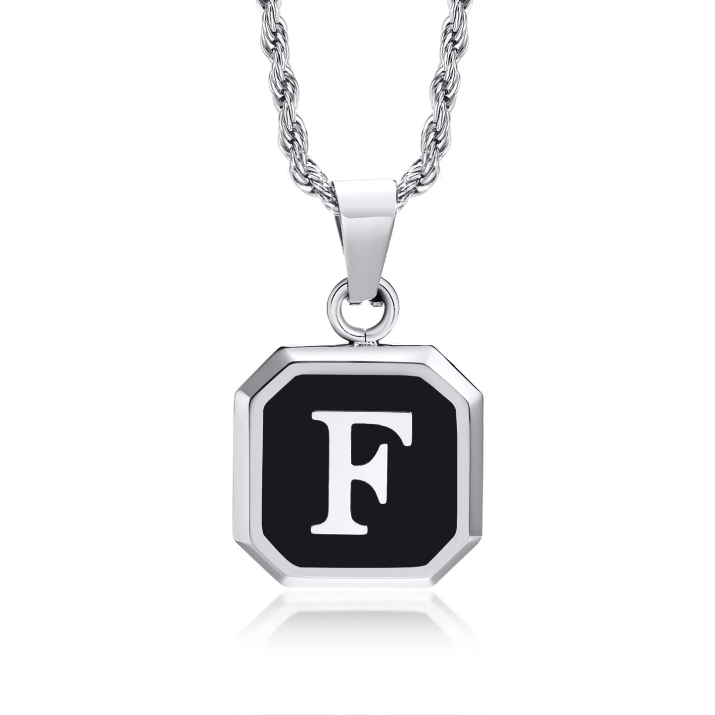 Personalized Initial Necklace – Stainless Steel Letter Pendant