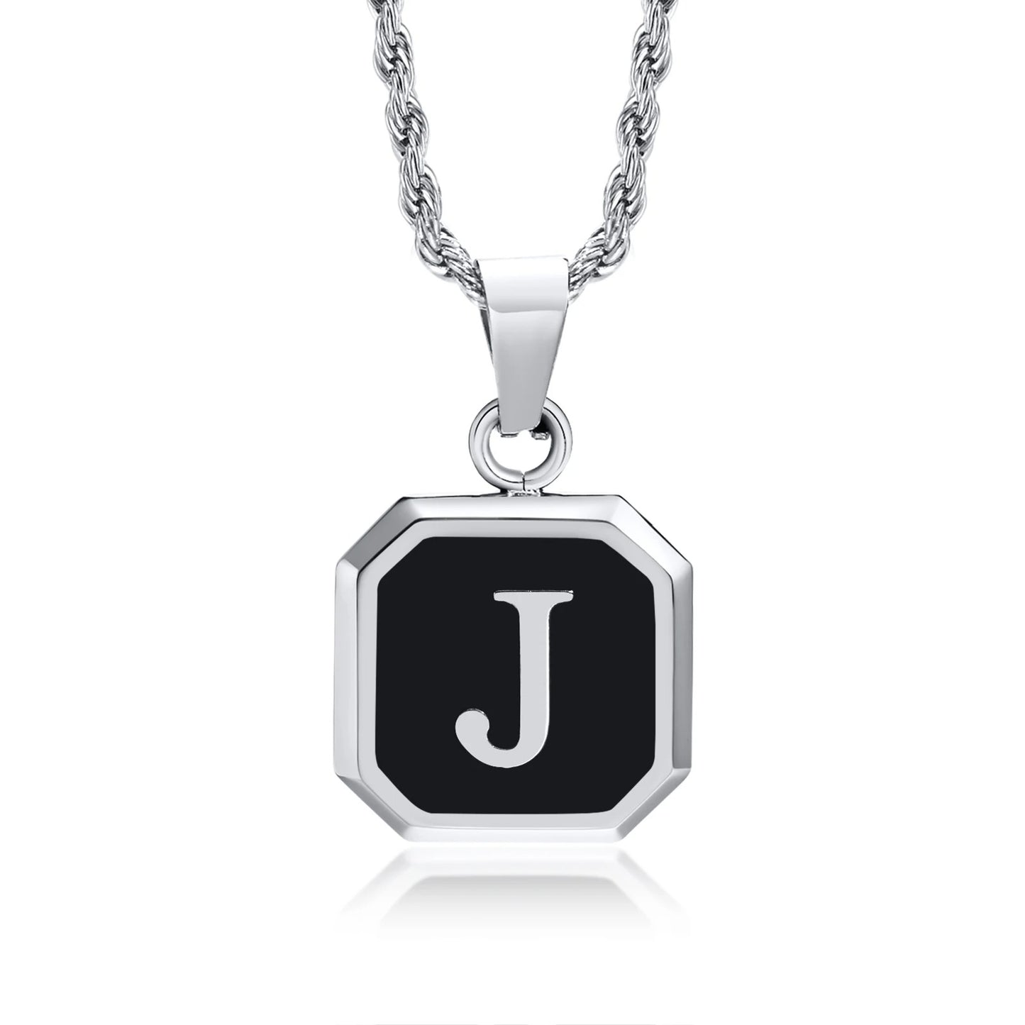 Personalized Initial Necklace – Stainless Steel Letter Pendant