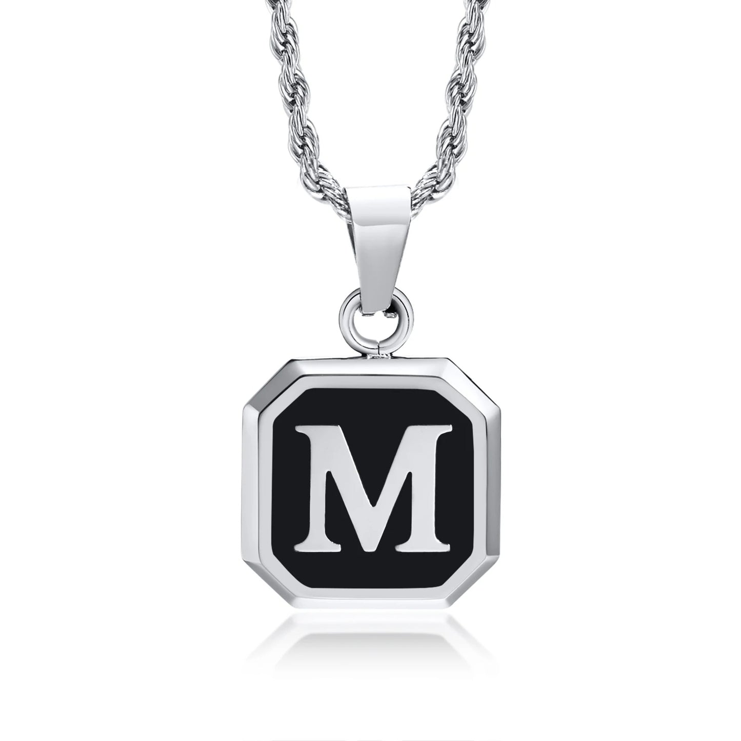 Personalized Initial Necklace – Stainless Steel Letter Pendant