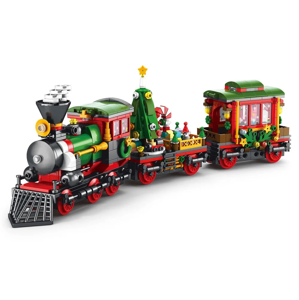 DIY Christmas Train Brick Set – Festive Desktop Decoration