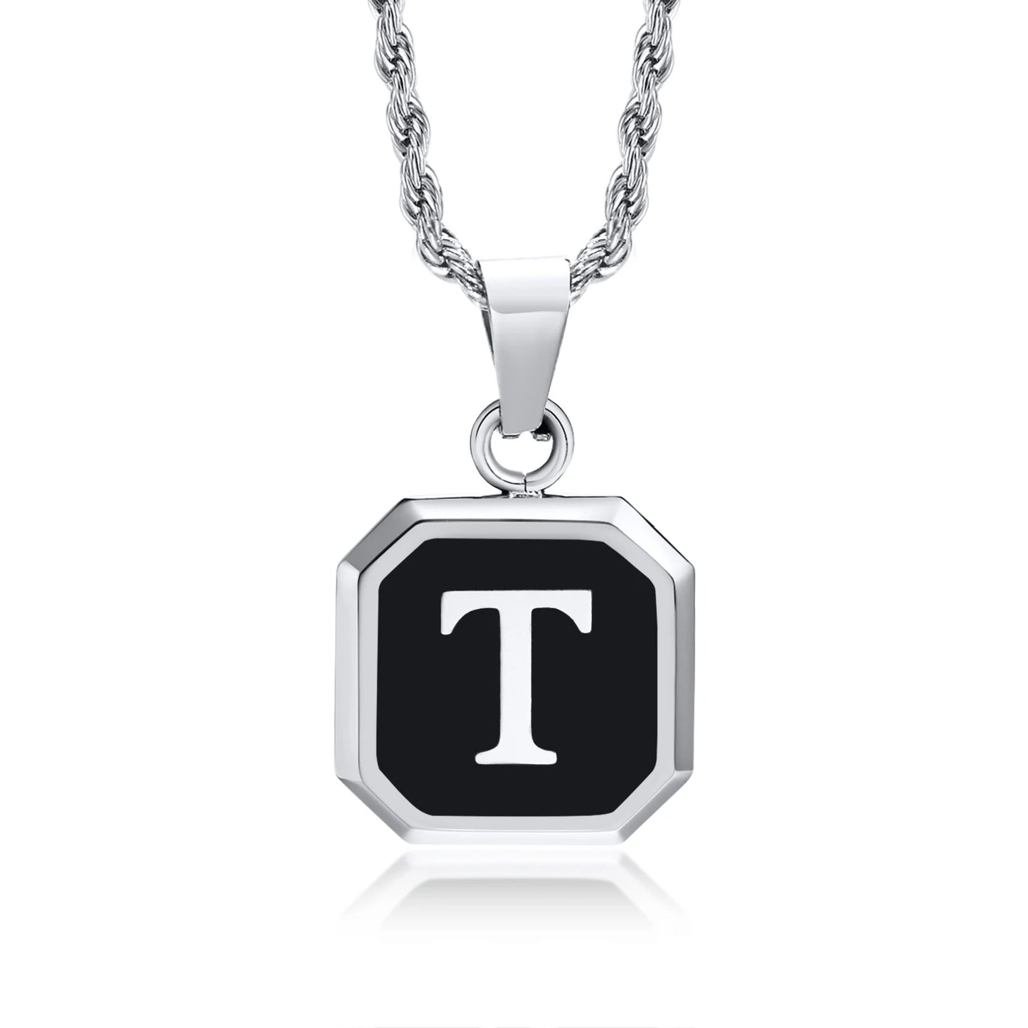 Personalized Initial Necklace – Stainless Steel Letter Pendant