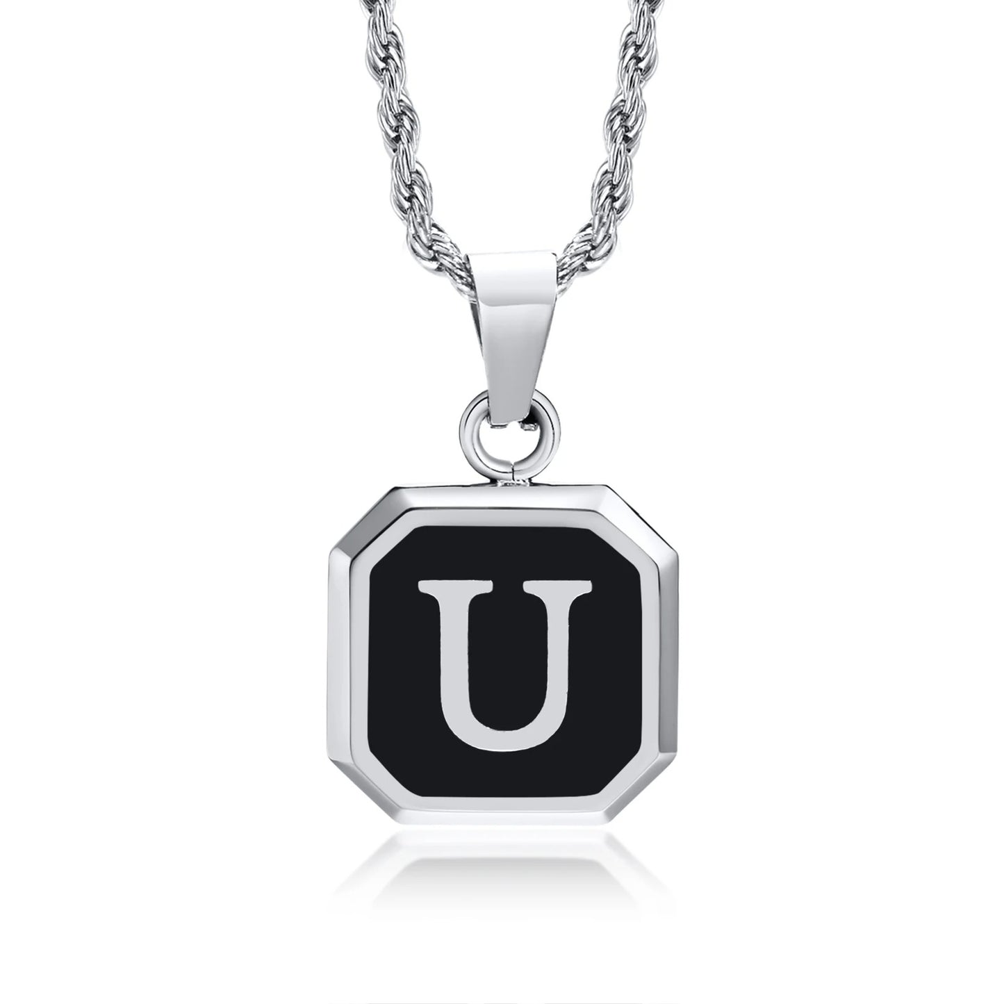 Personalized Initial Necklace – Stainless Steel Letter Pendant