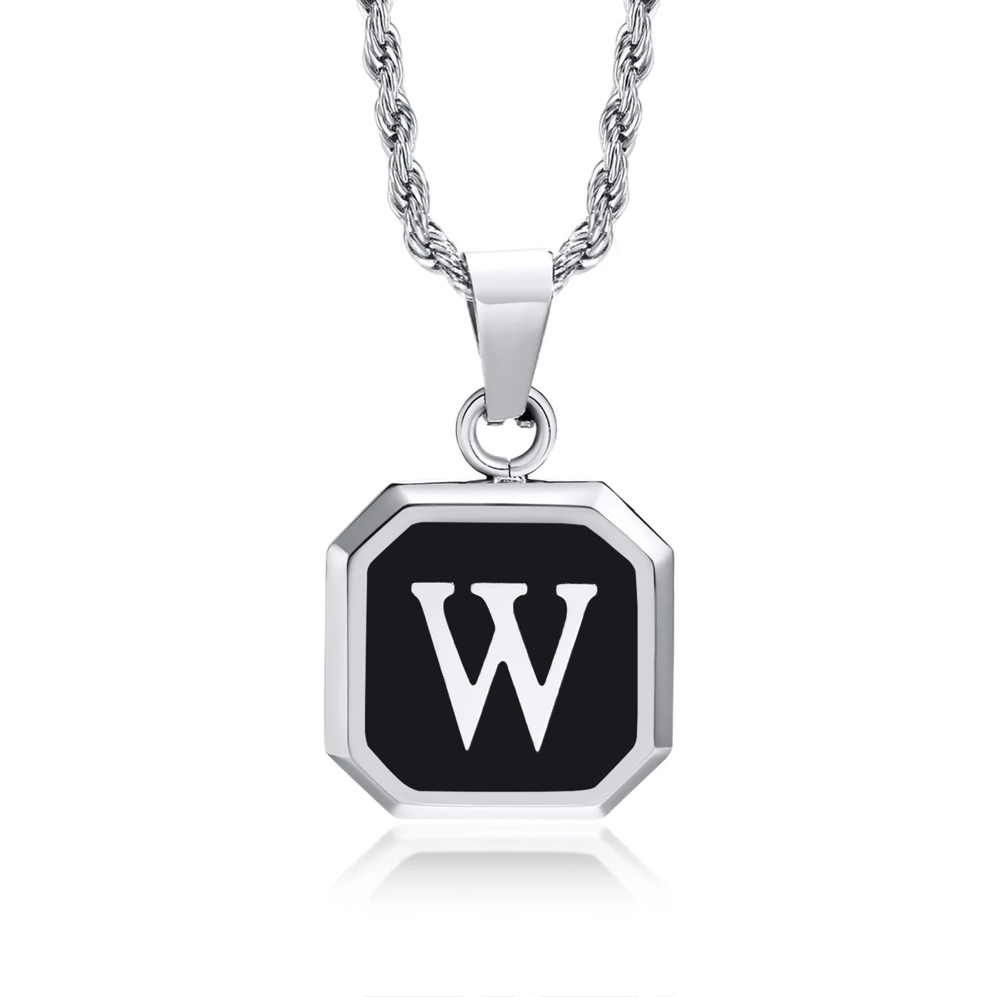 Personalized Initial Necklace – Stainless Steel Letter Pendant