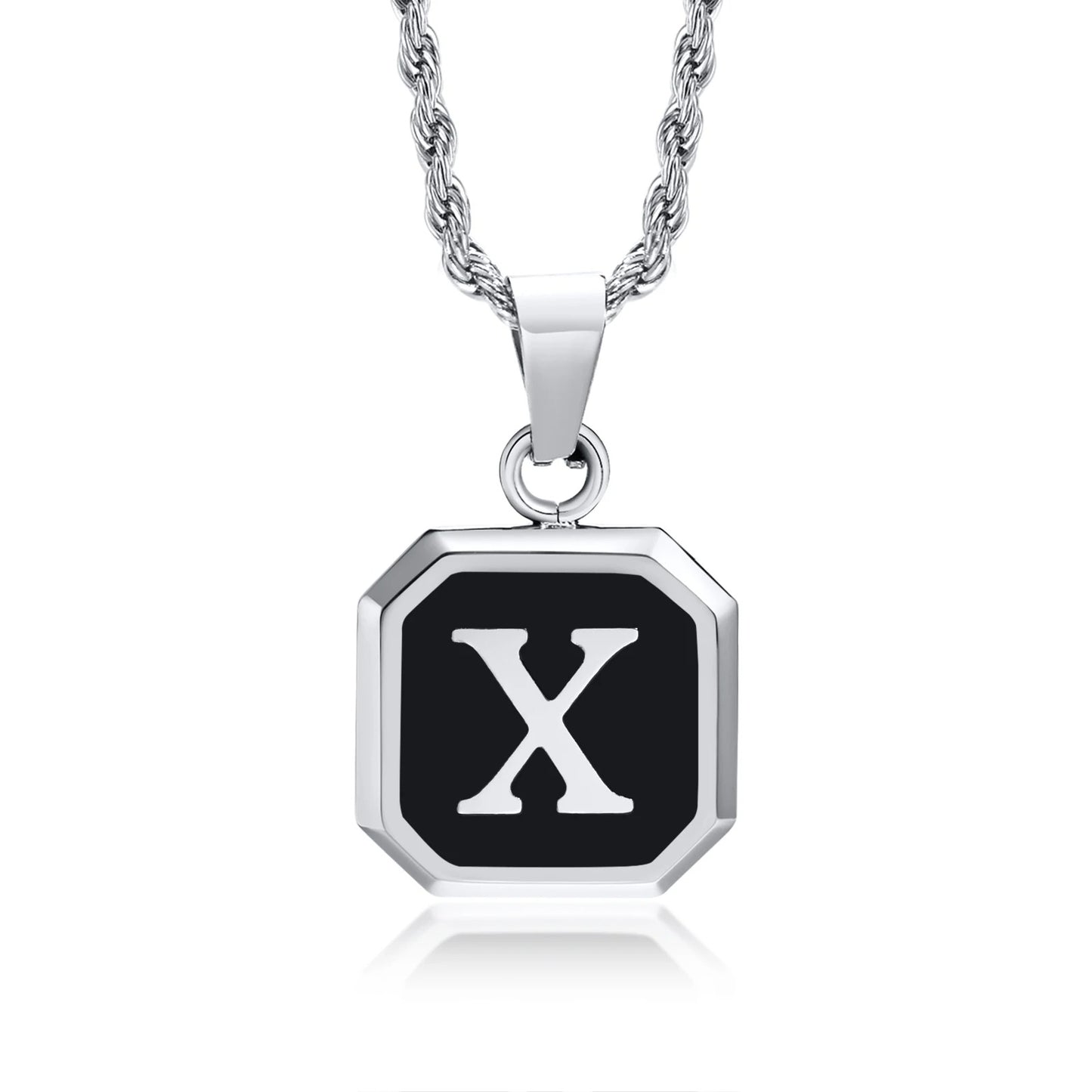 Personalized Initial Necklace – Stainless Steel Letter Pendant