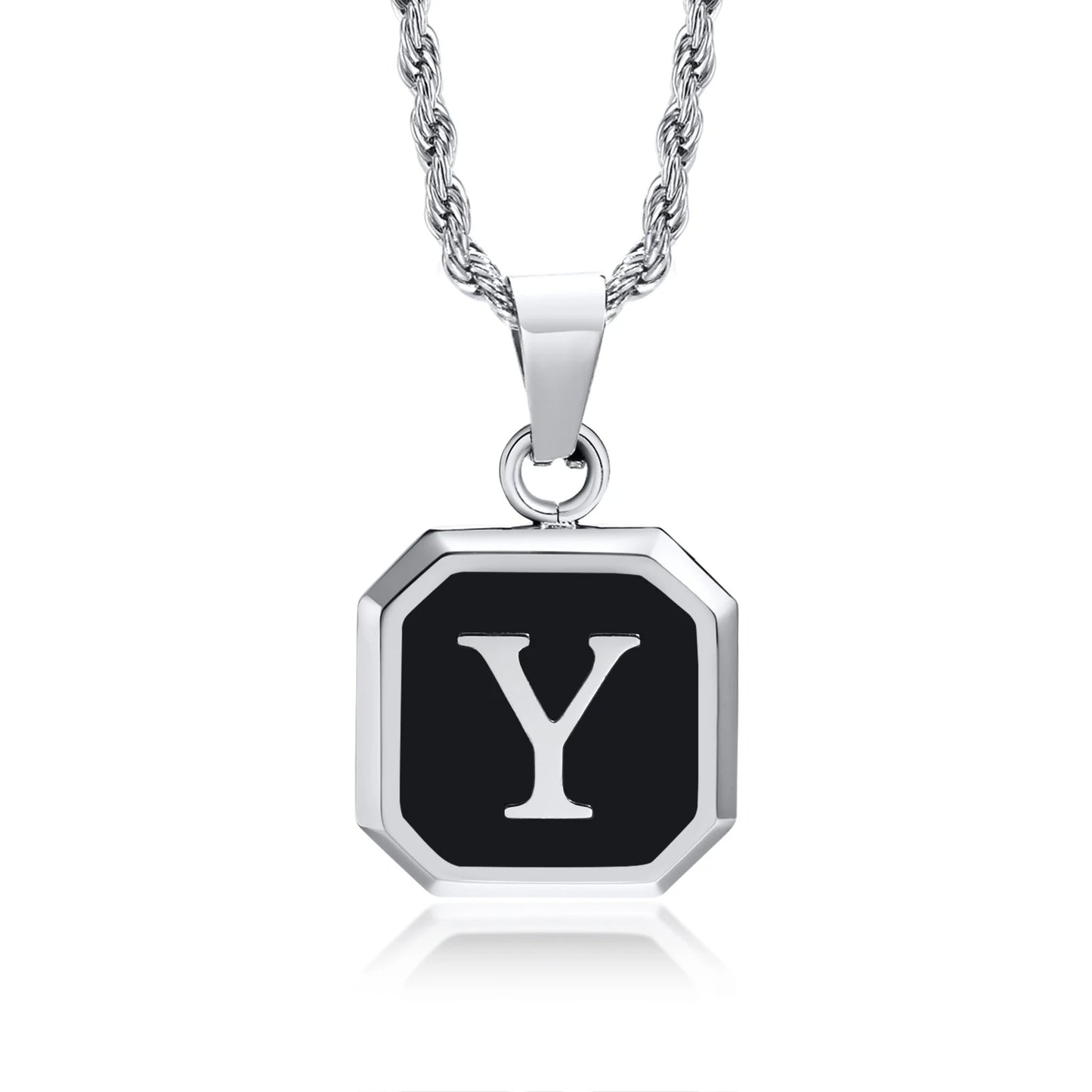 Personalized Initial Necklace – Stainless Steel Letter Pendant