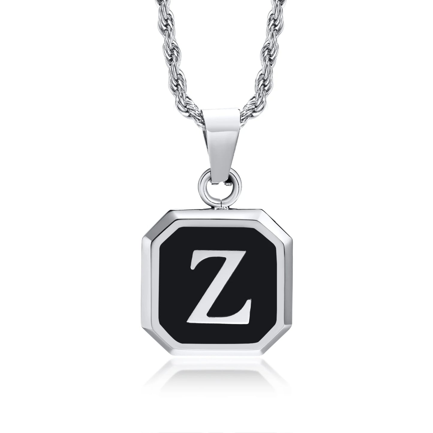 Personalized Initial Necklace – Stainless Steel Letter Pendant