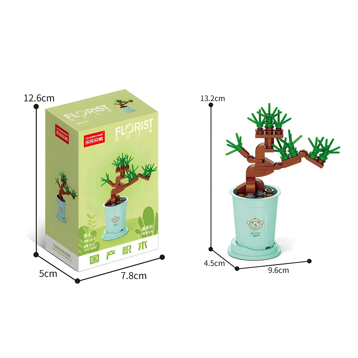 DIY Blossom Cup Building Set – Creative Flower Brick Bouquet for Kids & Families