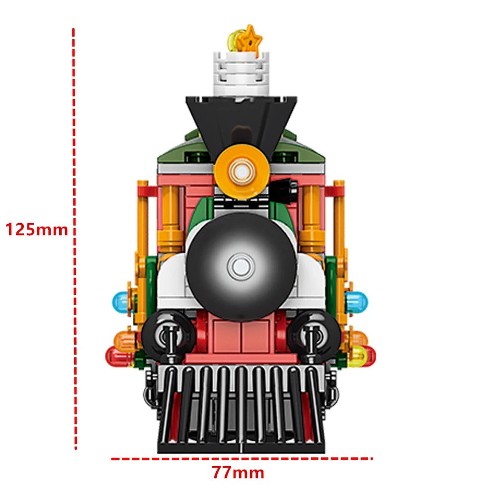 DIY Christmas Train Brick Set – Festive Desktop Decoration