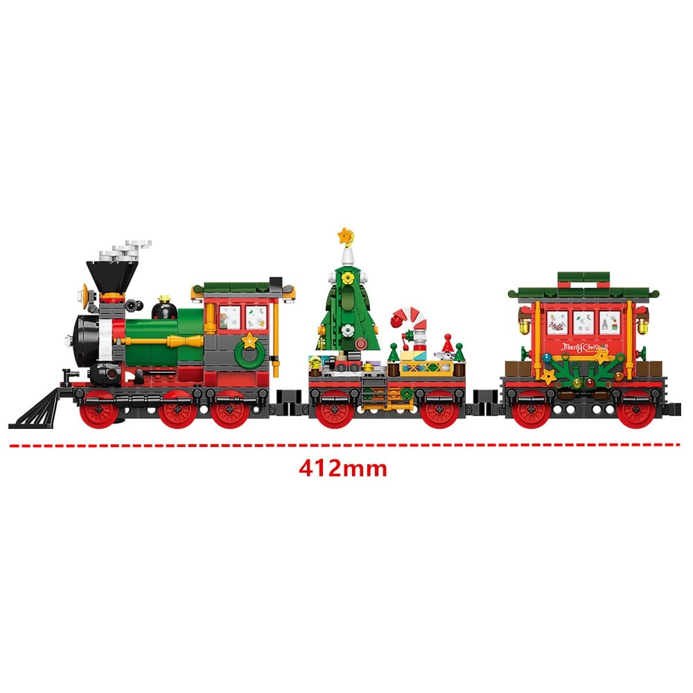 DIY Christmas Train Brick Set – Festive Desktop Decoration