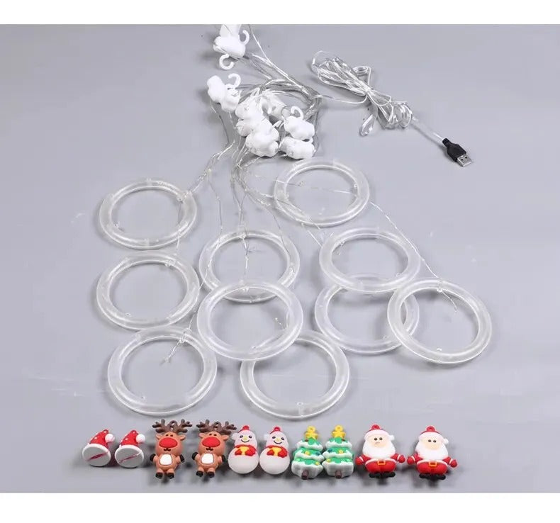 LED Christmas Themed Fairy String Lights - Set of 10