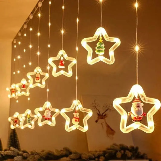 LED Christmas Themed Fairy String Lights - Set of 10
