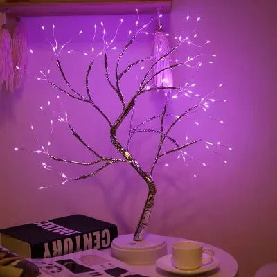 LED Copper Tree Night Light